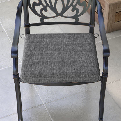 Set of Dining Chair Cushions 47x47x7 cm Set of 4 Pieces Waterproof and UV Protection Chair Cushions for Indoor and Outdoor Gray