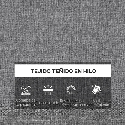 Set of Dining Chair Cushions 47x47x7 cm Set of 4 Pieces Waterproof and UV Protection Chair Cushions for Indoor and Outdoor Gray