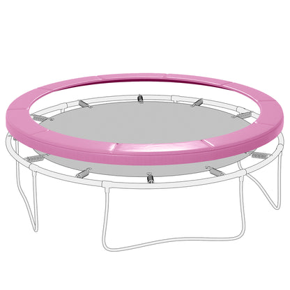 SPORTNOW Perimeter Pad for 244 cm (96 in) Trampoline, Tear-Resistant, UV-Resistant, Waterproof Spring Cover - Edge Protection Replacement for Garden Trampolines, Pink
