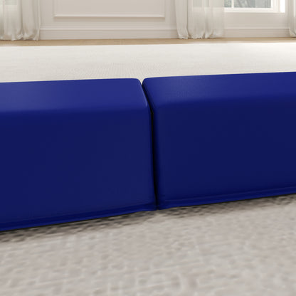 SPORTNOW 236 cm Folding Balance Beam, Portable Gymnastics Beam, Non-slip Balance Beam for Kids from 3 Years, Indoor & Outdoor, Blue