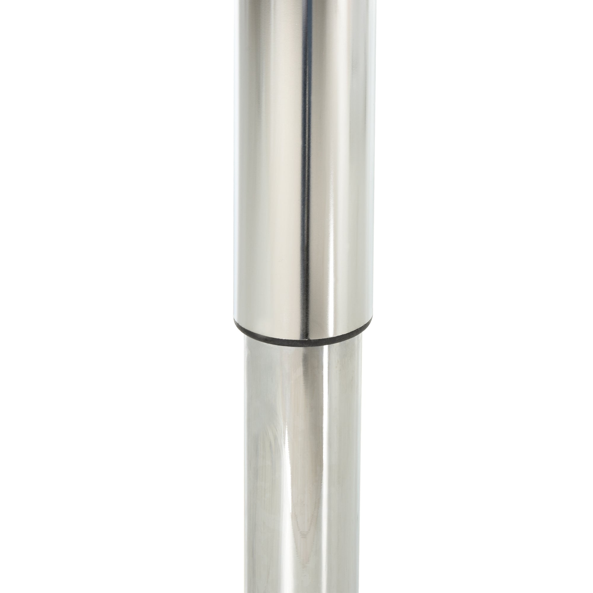 Bar Table Bistro Pub Height Adjustable Square Bar Table Steel White 60 x 60 x 69-92 cm