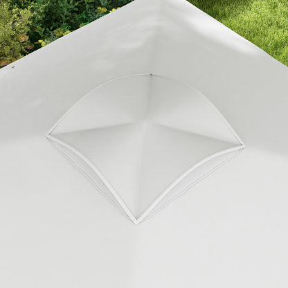 Pop-Up Folding Garden Gazebo Pavilion 3 x 3m with Wheeled Carry Bag, Adjustable Heights