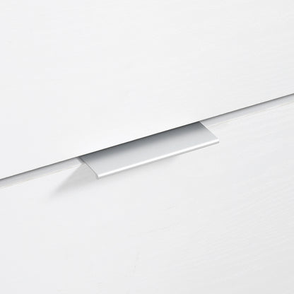 Shoe Cabinet, Shoe Rack, 3 Drop Leaf Doors, Adjustable Shelves, for Entryway, Hallway, 60 x 24 x 120 cm, White