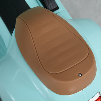 Electric Kids Vespa Motorcycle with LED Light, Sound, Children's Electric Motorcycle for Kids 18-36 Months Green