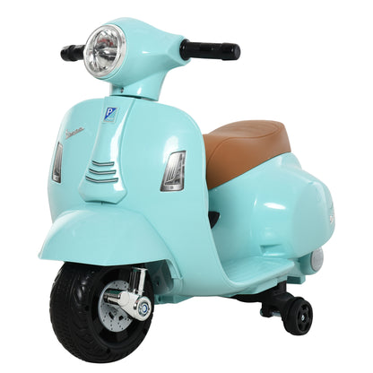 Electric Kids Vespa Motorcycle with LED Light, Sound, Children's Electric Motorcycle for Kids 18-36 Months Green