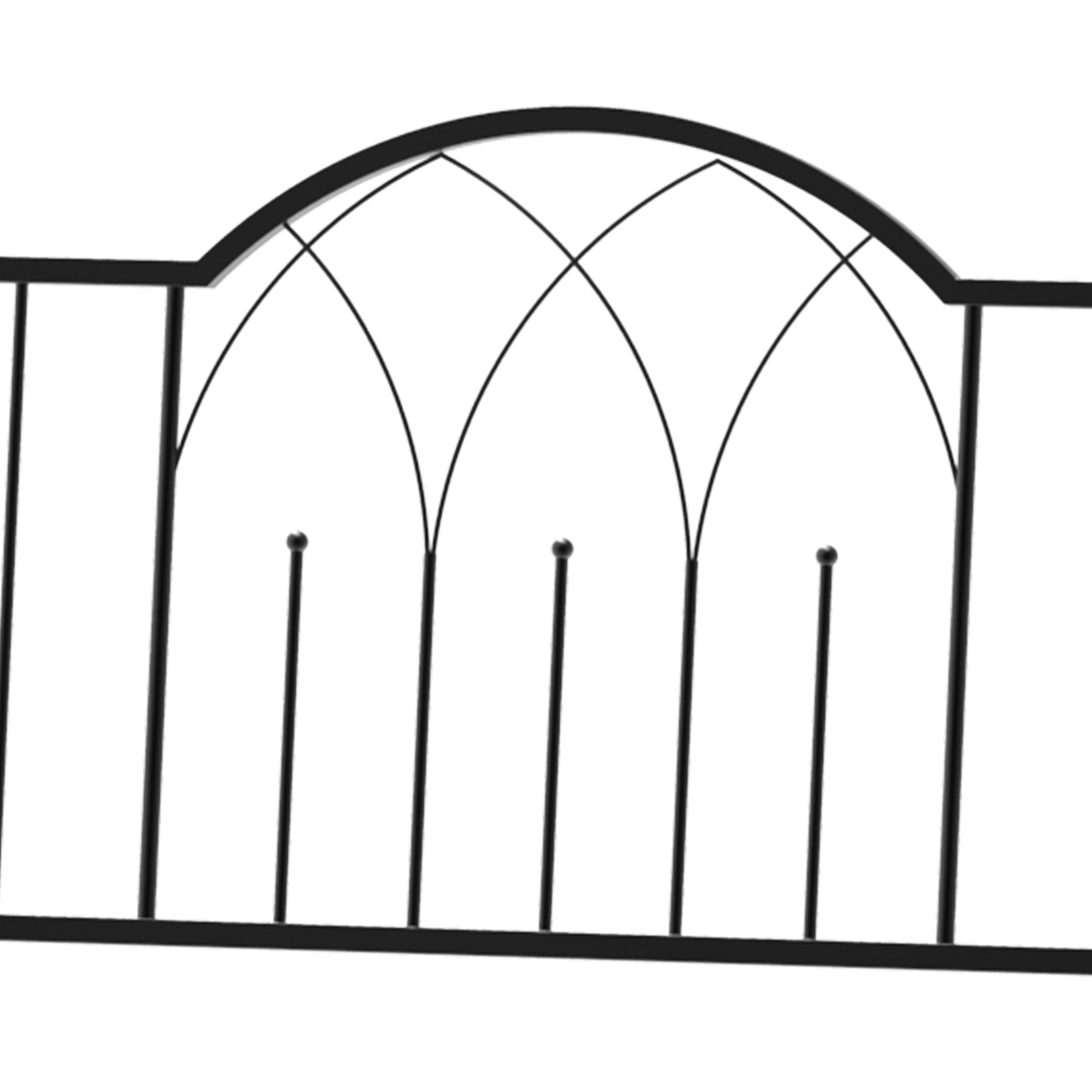 Metal Rose Arch Climbing Plant Support Garden Arch with Bench Top Arch Arbor Climbing Arch for Roses Arch Trellis Rose Support for Garden 115 x 59 x 203 cm Black