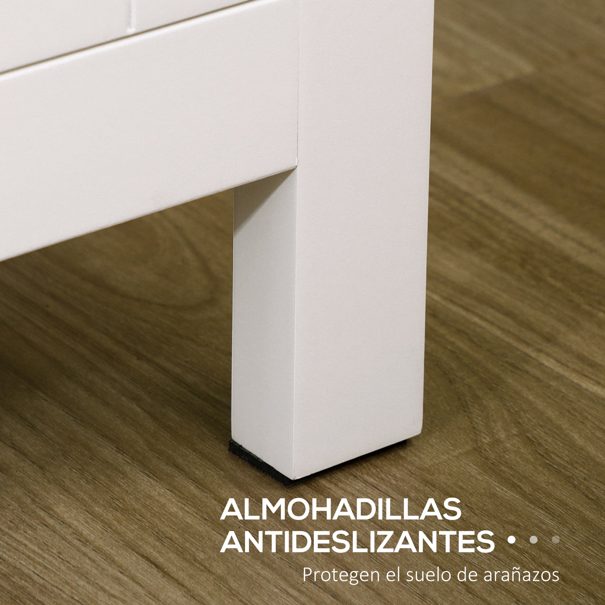 Kitchen Sideboard with 3 Doors Buffet Cabinet with Adjustable Shelves for Dining Room Modern Style 120x40x70 cm White