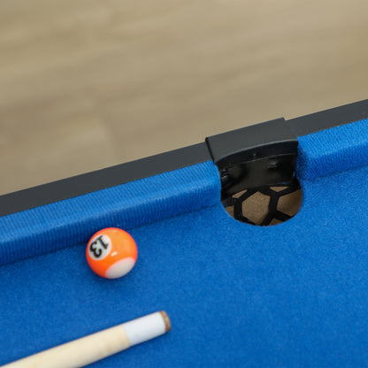 SPORTNOW 5-in-1 Multigame Table with Table Tennis, Pool Table, Hockey, Basketball, and Archery Multi-Function Table for Adults 91 x 45.5 x 76 cm Black+Blue