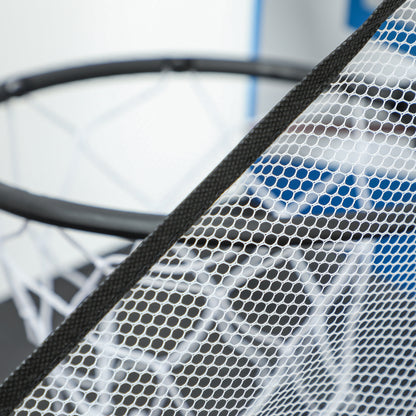 SPORTNOW 5-in-1 Multigame Table with Table Tennis, Pool Table, Hockey, Basketball, and Archery Multi-Function Table for Adults 91 x 45.5 x 76 cm Black+Blue