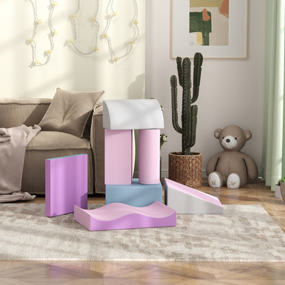 7 PCS. Foam Building Blocks Children Soft Building Blocks Play & Climb Building Blocks Soft Giant Building Blocks Building Toy Foam Blocks Building Set for Baby & Toddlers Castle Set Multicolored