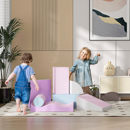 7 PCS. Foam Building Blocks Children Soft Building Blocks Play & Climb Building Blocks Soft Giant Building Blocks Building Toy Foam Blocks Building Set for Baby & Toddlers Castle Set Multicolored