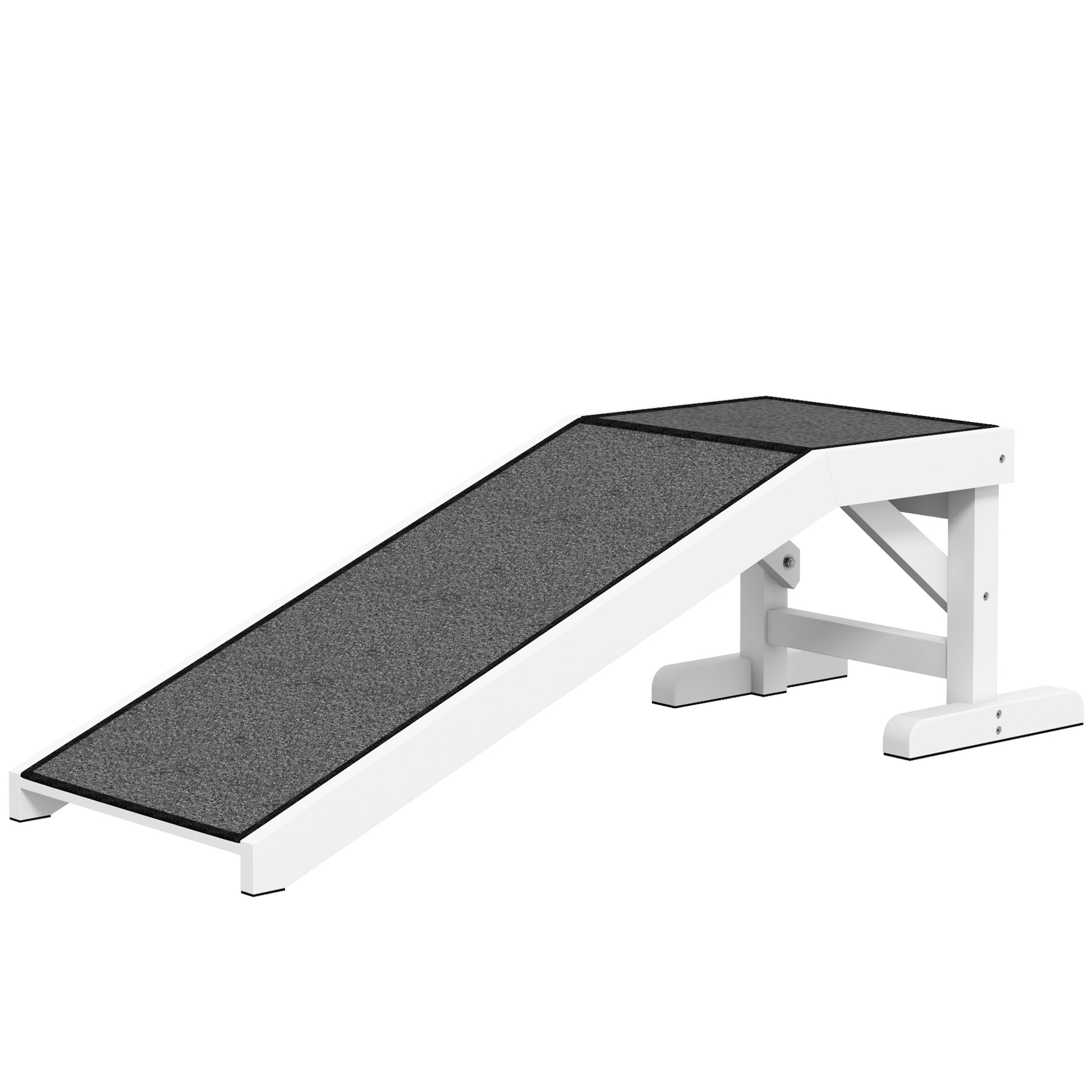 Dog Ramp Pet Staircase with Non-Slip Carpet, Dog Car Ramp, Car Boot Ramp Non-Slip Accessory for Boot, Cars, Trucks, and SUVs up to 30 kg 125 x 40 cm