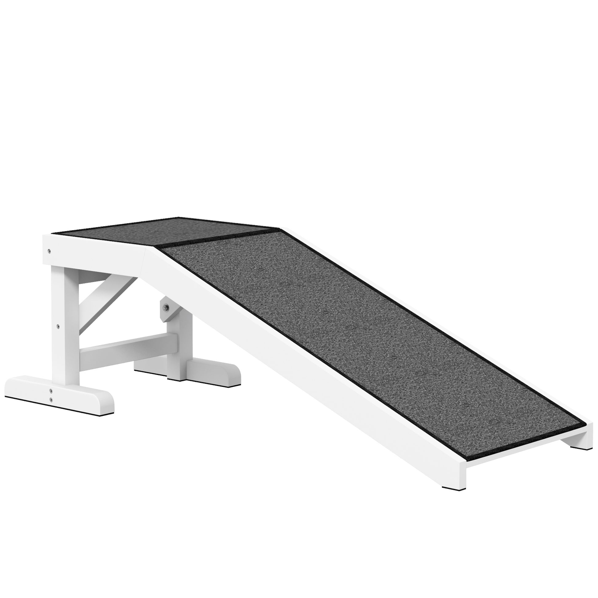 Dog Ramp Pet Staircase with Non-Slip Carpet, Dog Car Ramp, Car Boot Ramp Non-Slip Accessory for Boot, Cars, Trucks, and SUVs up to 30 kg 125 x 40 cm