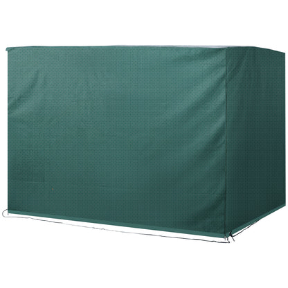 3-Seater Swing Cover, Waterproof Winterproof Protective Cover for Garden Swing, Windproof UV-Resistant Cover for Garden Furniture, Hanging Chair, 215 x 155 x 150 cm Green