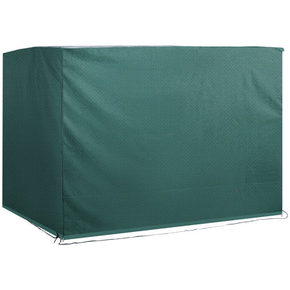 3-Seater Swing Cover, Waterproof Winterproof Protective Cover for Garden Swing, Windproof UV-Resistant Cover for Garden Furniture, Hanging Chair, 215 x 155 x 150 cm Green