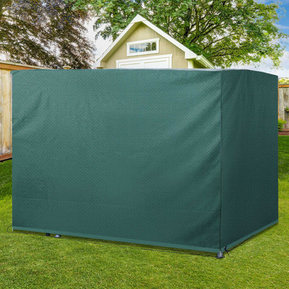 3-Seater Swing Cover, Waterproof Winterproof Protective Cover for Garden Swing, Windproof UV-Resistant Cover for Garden Furniture, Hanging Chair, 215 x 155 x 150 cm Green