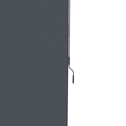 Vertical Awning, Vertical Awning with Hand Crank, Waterproof Privacy Screen, Retractable Sun Protection UV Resistant, Adjustable Side Awning, 200 x 215-305 cm for Balcony, Terrace, Gray