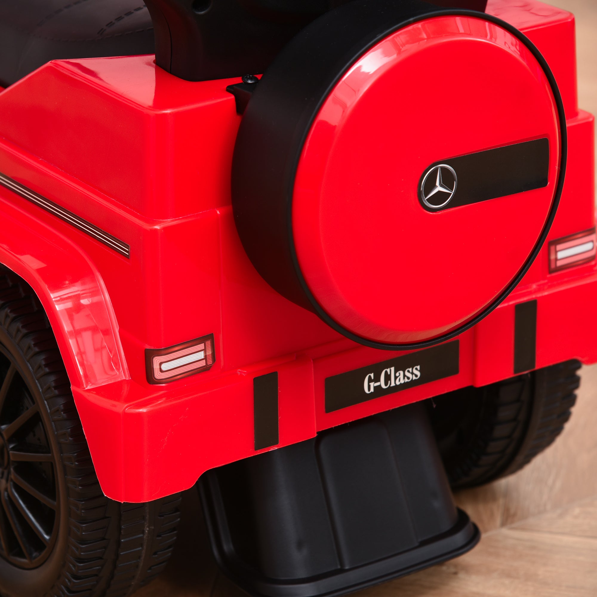 Kids Ride On Toy Car with Mercedes G350 License Ride On Car for 1-3 Years Old with Horn Removable Canopy and Safety Bar Load 25 kg 85.5x40.5x95 cm Red