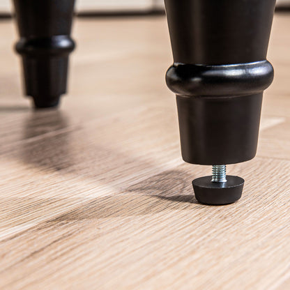 Padded Bench, Velvet Look, Luxury Bed Bench with Wooden Legs, Hallway Bench for Bedroom, up to 150 kg Load Capacity, Dark Grey, 117 x 40 x 58 cm