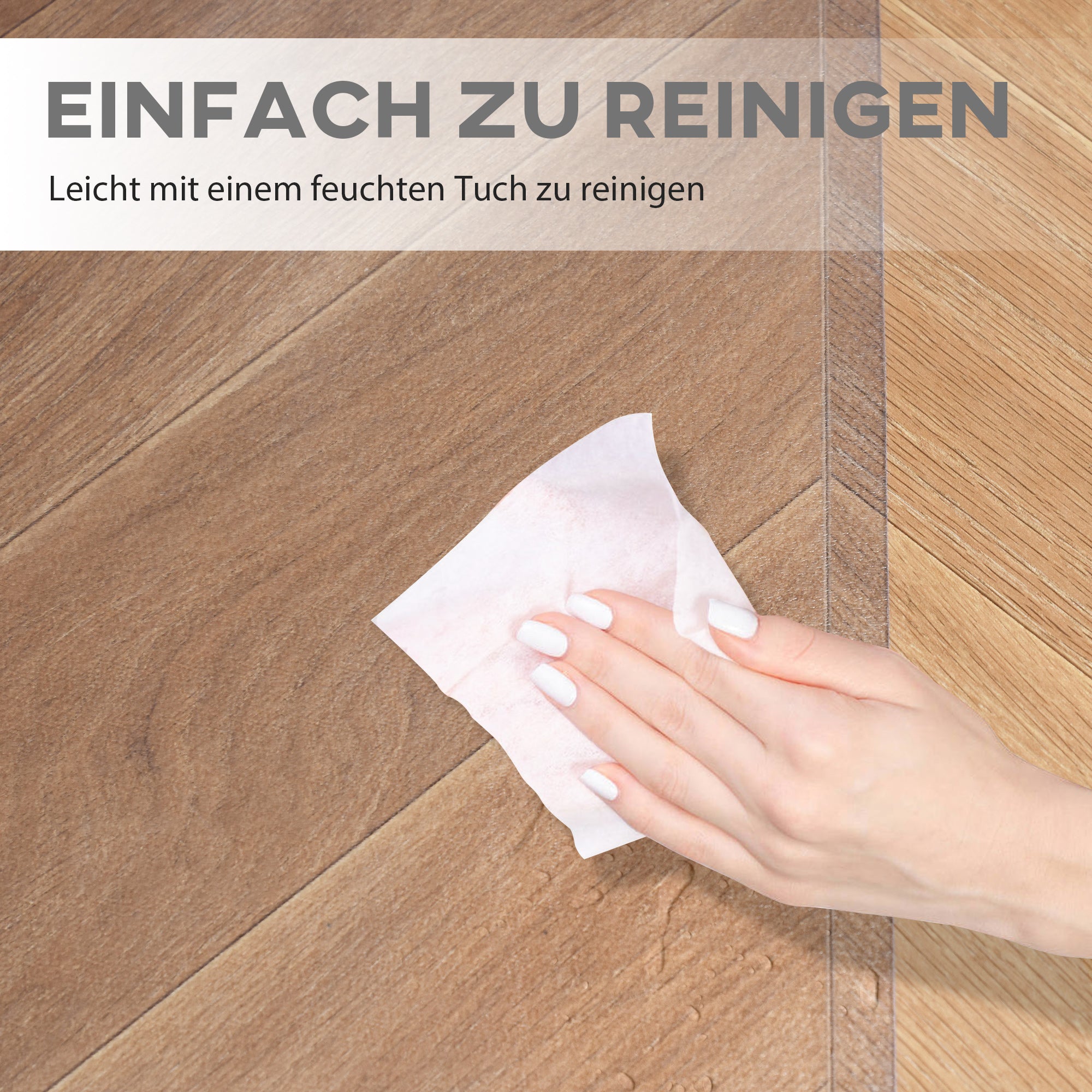 Floor Protector 90 x 120 cm Office Chair Pad in Transparent, Scratch-Resistant Chair Mat, Floor Mat for Hard Floors