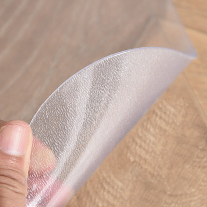 Floor Protector 90 x 120 cm Office Chair Pad in Transparent, Scratch-Resistant Chair Mat, Floor Mat for Hard Floors