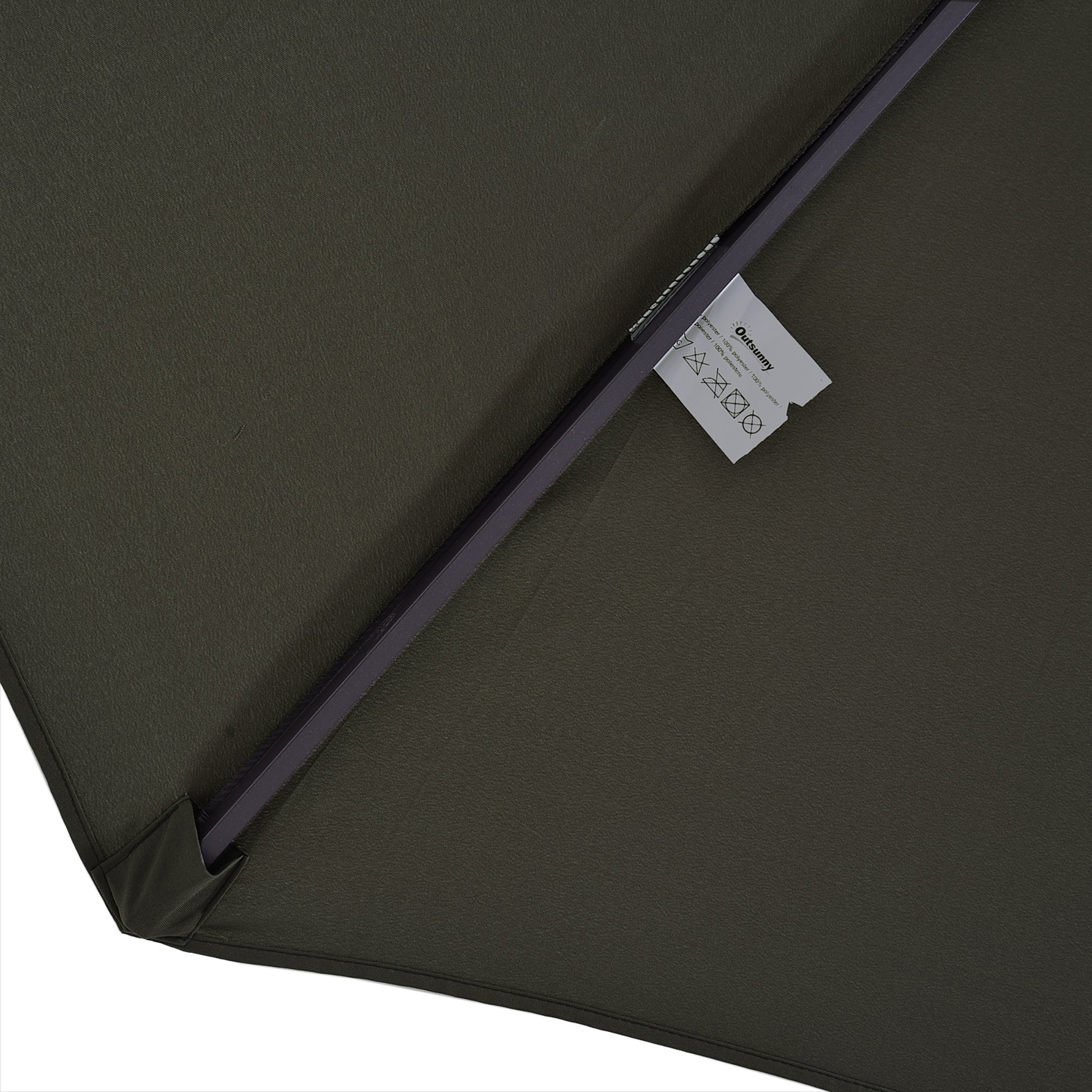 Double Sun Umbrella 455 x 265 cm, UV Protection Sunshade with Hand Crank, Balcony Umbrella Beach Umbrella Windproof Crank Umbrella Sun Protection for Beach Balcony Garden, Gray