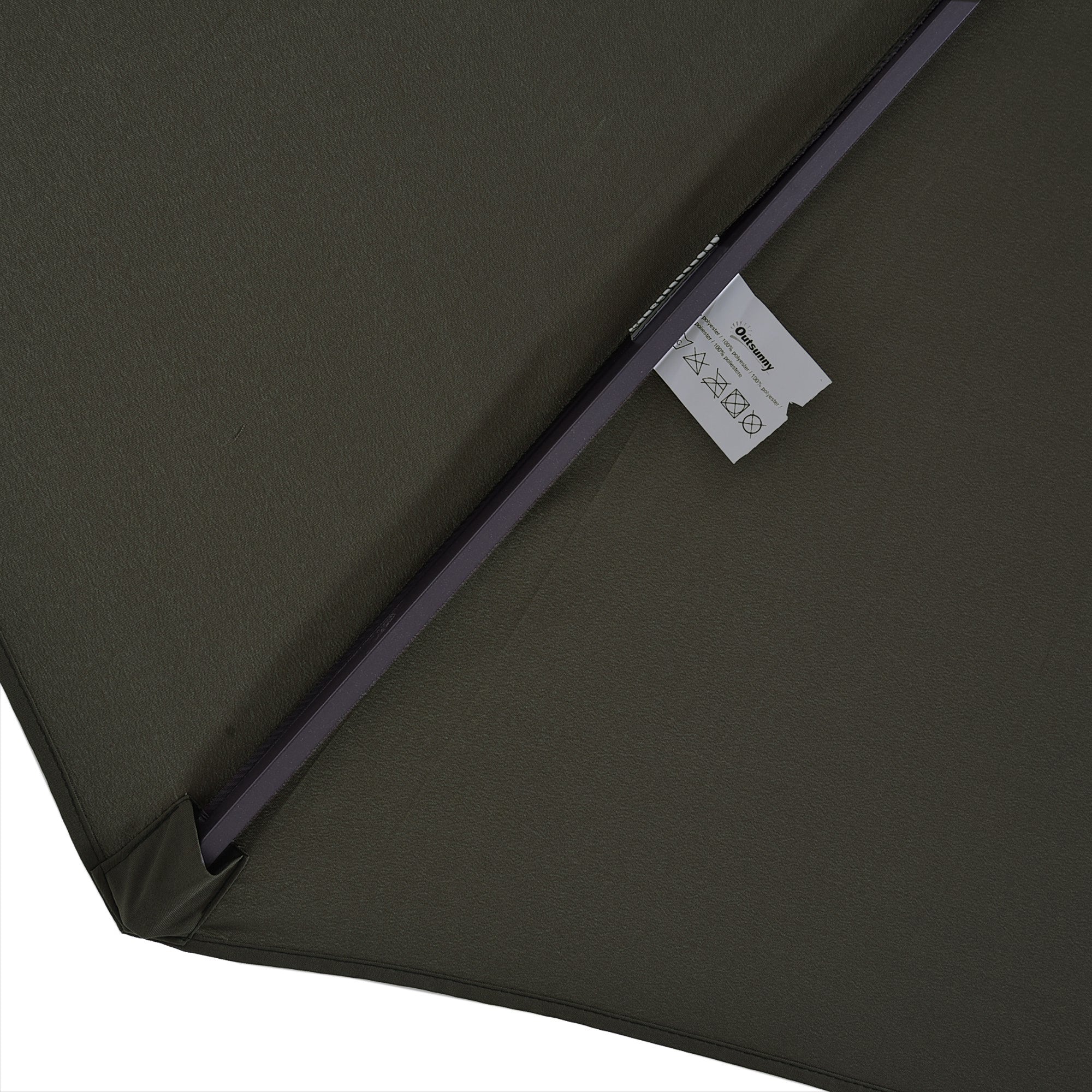 Double Sun Umbrella 455 x 265 cm, UV Protection Sunshade with Hand Crank, Balcony Umbrella Beach Umbrella Windproof Crank Umbrella Sun Protection for Beach Balcony Garden, Gray