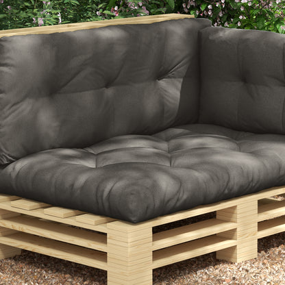 3 Seater Pallet Cushion 120cm x 80cm x 12cm Bench Pad Seat Cushion with UV Protection Garden Bench Cushion Water Repellent Cushion for Garden, Balcony Dark Gray