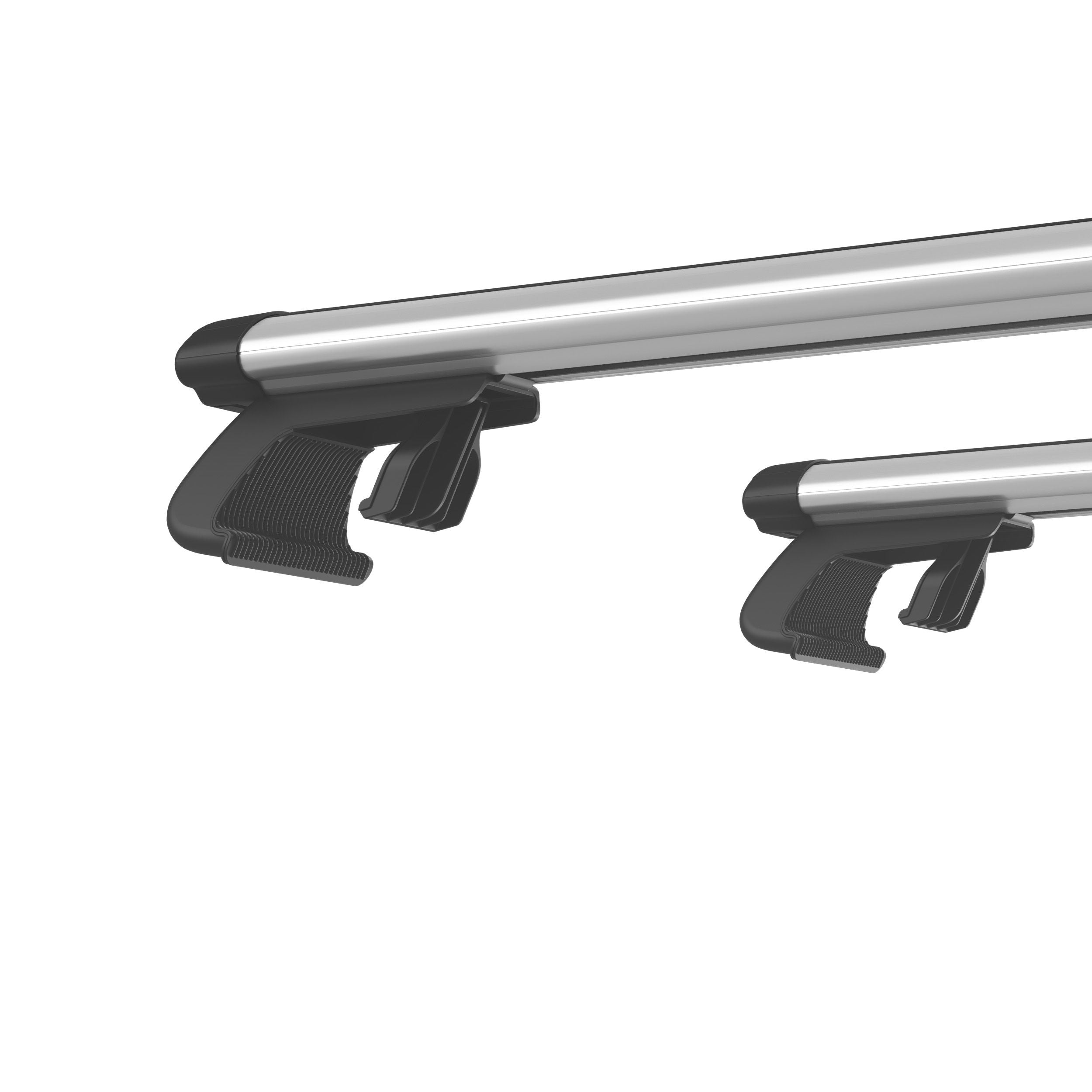Universal Roof Bars for Vehicles Aluminum Roof Racks Car Automobile Universal Roof Rack with Lock 75 kg Load Capacity 123.5 cm Silver