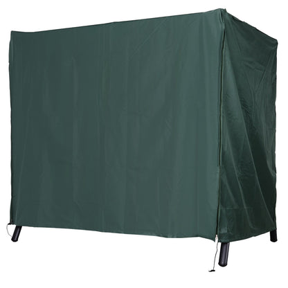 Hollywood Swing Cover 3 Seater, Water Repellent Winterproof Protective Cover for Garden Swing, UV Resistant Tarpaulin, Cover, Tear-Resistant 420D Oxford Fabric, 177x114x152cm Dark Green