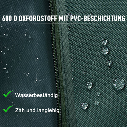 Hollywood Swing Cover 3 Seater, Water Repellent Winterproof Protective Cover for Garden Swing, UV Resistant Tarpaulin, Cover, Tear-Resistant 420D Oxford Fabric, 177x114x152cm Dark Green