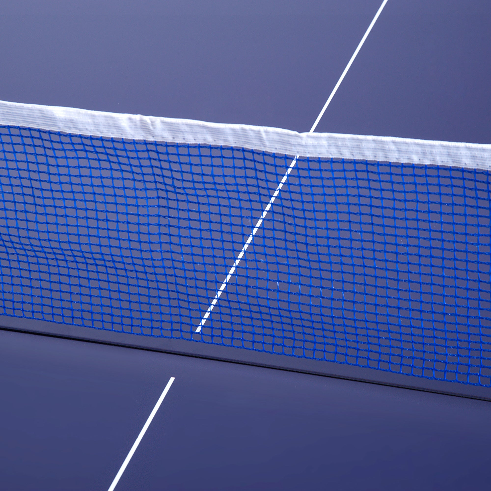 Table Tennis Table, Ping Pong Table with Net, Convertible into 2 Tables, Medium Size, Foldable Legs, 182 x 91 x 76 cm Blue