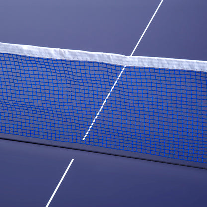 Table Tennis Table, Ping Pong Table with Net, Convertible into 2 Tables, Medium Size, Foldable Legs, 182 x 91 x 76 cm Blue