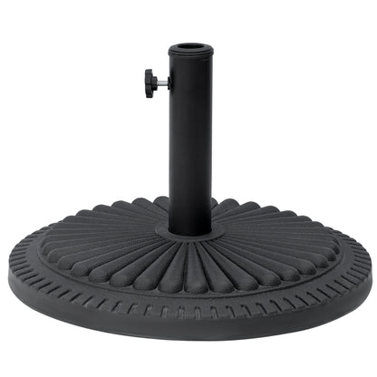 Umbrella Stand 14 kg Umbrella Base Round Umbrella Holder, Stand Umbrella Weight for Umbrella 35-48mm Pole Diameter, for Balcony, Terrace, Garden, Black