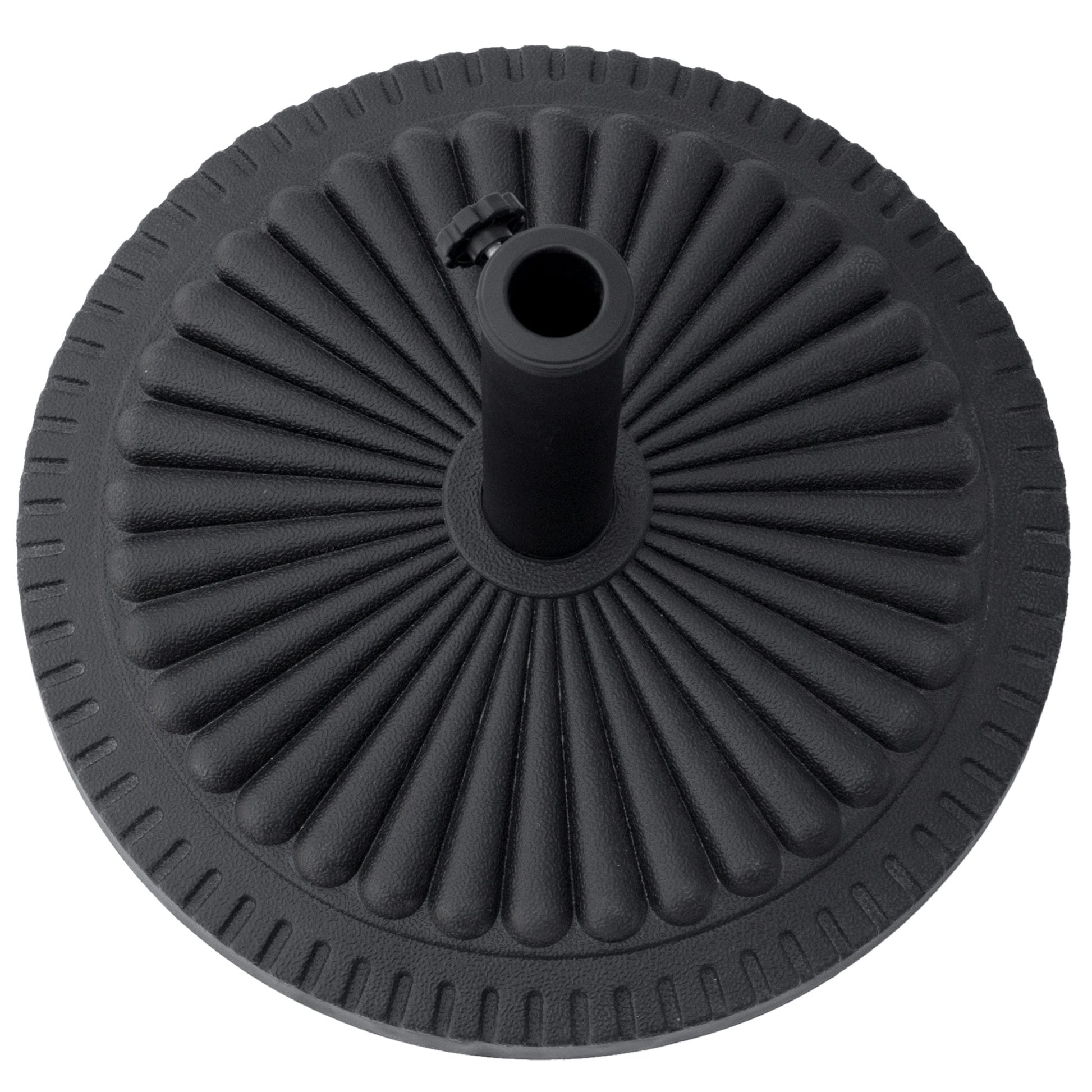 Umbrella Stand 14 kg Umbrella Base Round Umbrella Holder, Stand Umbrella Weight for Umbrella 35-48mm Pole Diameter, for Balcony, Terrace, Garden, Black