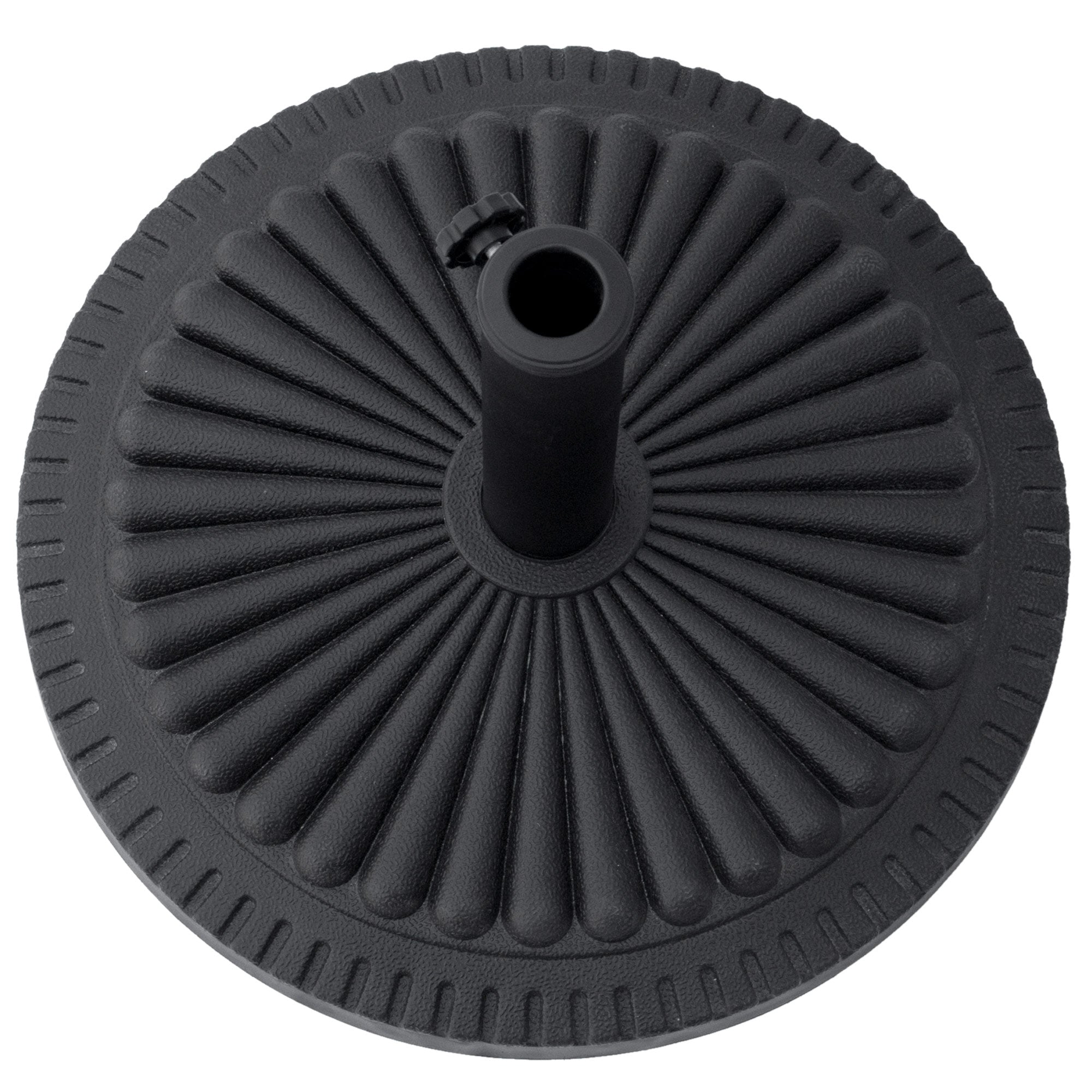 Umbrella Stand 14 kg Umbrella Base Round Umbrella Holder, Stand Umbrella Weight for Umbrella 35-48mm Pole Diameter, for Balcony, Terrace, Garden, Black