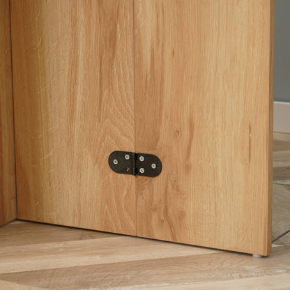 Dining Table, Folding Space Saver Kitchen and Living Room Table in Wood 90x60x74cm, Oak