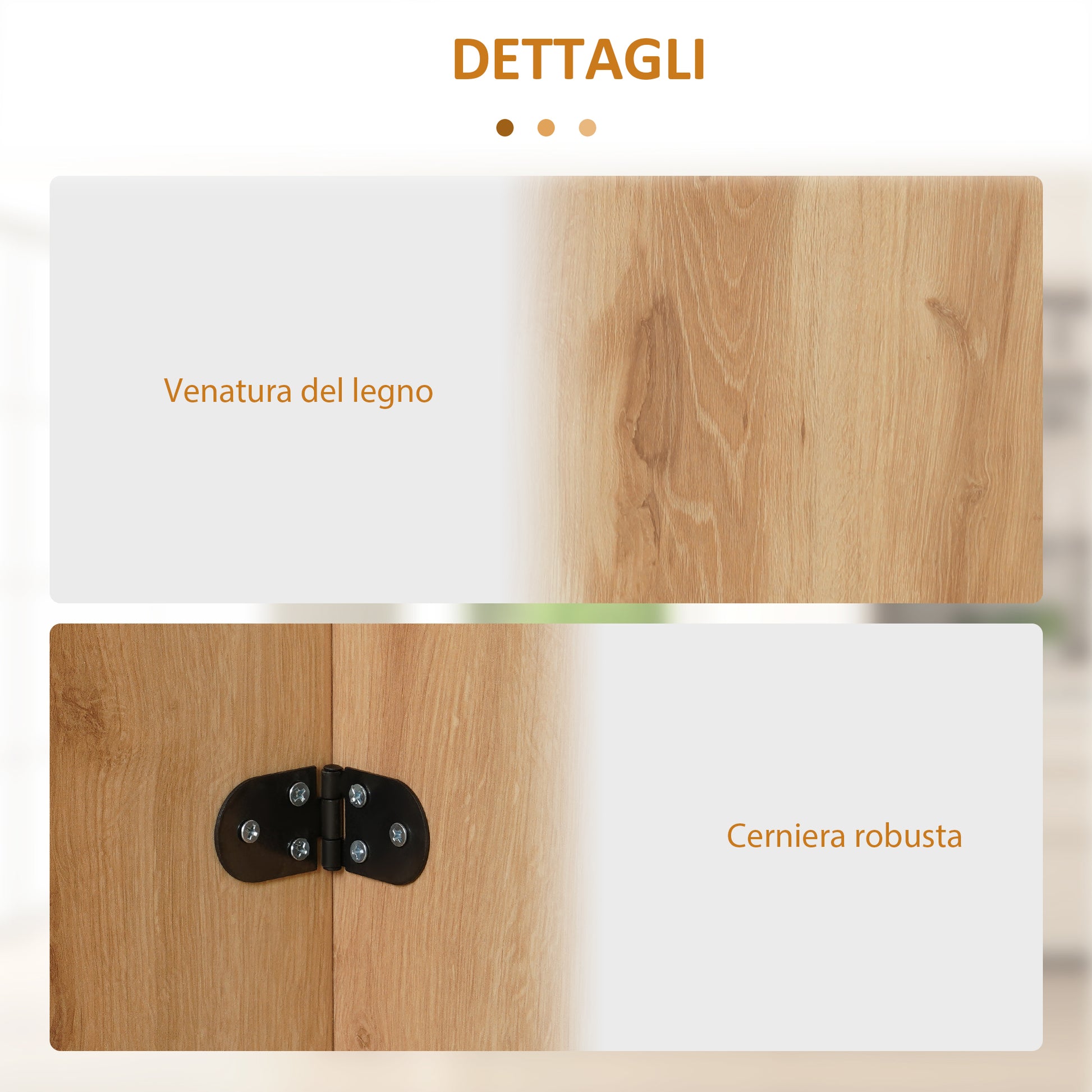 Dining Table, Folding Space Saver Kitchen and Living Room Table in Wood 90x60x74cm, Oak