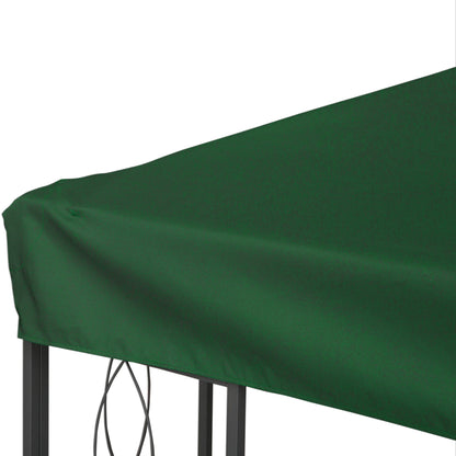 Replacement Roof for Metal Pavilion 3x4m Water-Resistant Double Canopy Roof with Double Roof, Replacement Cover for Garden Pavilion Party Tent Gazebo Polyester Green
