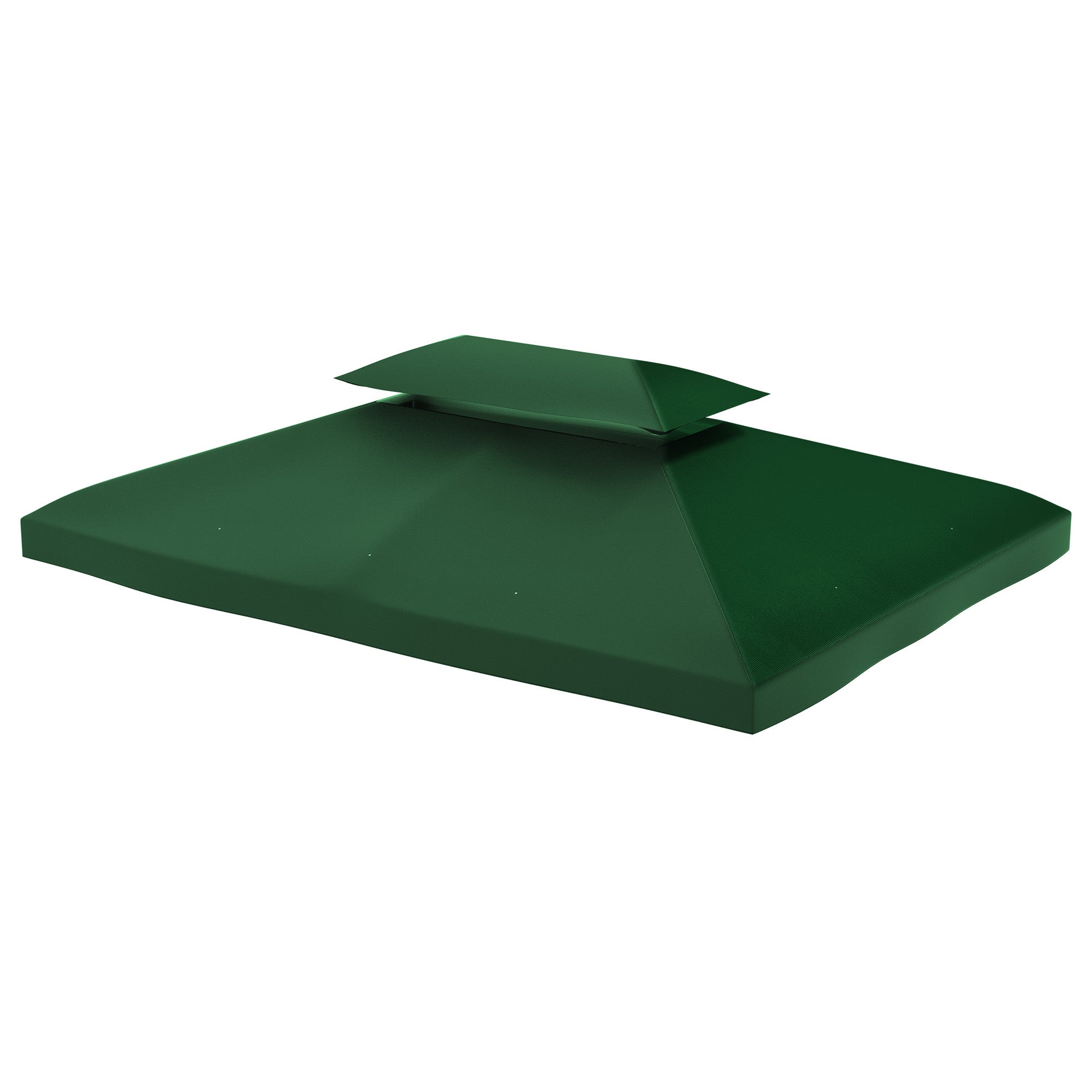 Replacement Roof for Metal Pavilion 3x4m Water-Resistant Double Canopy Roof with Double Roof, Replacement Cover for Garden Pavilion Party Tent Gazebo Polyester Green