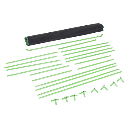 Hydroponic Tent in Oxford 600D with 3 Adjustable Air Vents and Window, Hydroponic Greenhouse for Indoor Cultivation with Cable Hole, 120x60x150 cm, Black