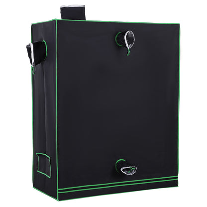 Hydroponic Tent in Oxford 600D with 3 Adjustable Air Vents and Window, Hydroponic Greenhouse for Indoor Cultivation with Cable Hole, 120x60x150 cm, Black