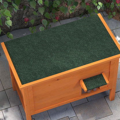 Wooden Cat House Winterproof Waterproof Cat Shelter with Asphalt Roof Bottom Feet Cat Cave Cat Box Outdoor Shelter for Outside Garden Balcony 85 x 50 x 68.5 cm Orange