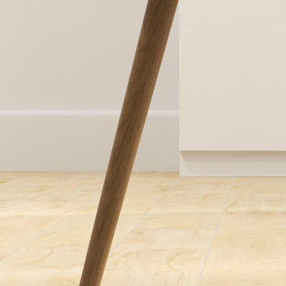 Set of 2 Dining Chairs Upholstered Kitchen Chairs with Linen Fabric and Steel Legs Modern Style for Living Room Bedroom Load 120 kg 50x52x83 cm Gray