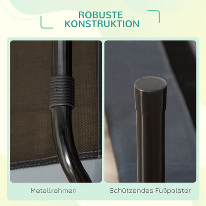 Elevated Dog Bed with Canopy, Pet Bed, Outdoor Dog Lounger with Roof, Breathable, Taft Fabric for Camping Gray 92 x 76 x 90 cm