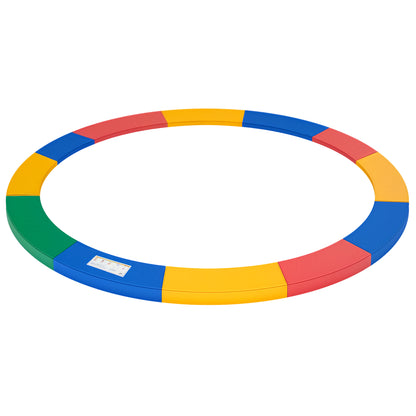 Trampoline Edge Cover Ø366cm wide, Tear-resistant UV-resistant Spring Cover, Water-resistant, Trampoline Accessories Edge Protection Safety Net Spare Parts for Garden Trampolines, Red+Yellow+Blue