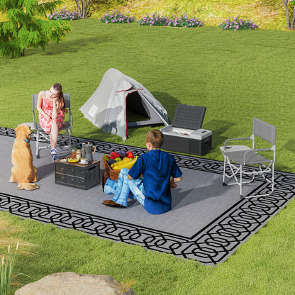 Camping Tent with Double Roof 2000mm and Carrying Bag, Lightweight Waterproof Ventilated Tunnel Tent Easy to Set Up, dim. 300L x 135W x 110H cm