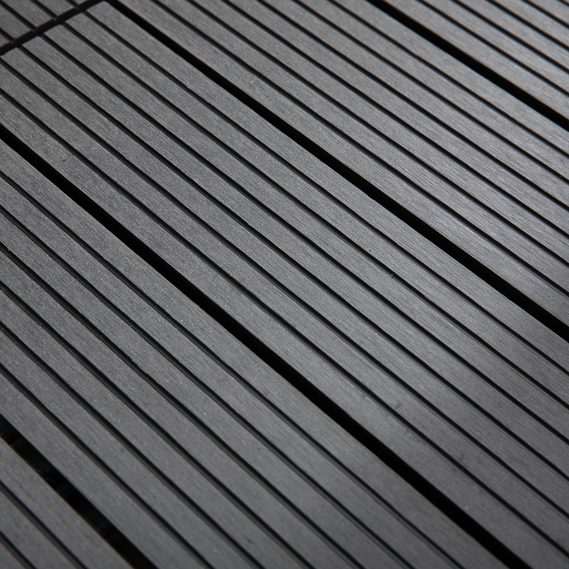 11-Piece Set Exterior Tiles 30x30 cm 1 sqm Outdoor Garden Flooring Non-Slip and Weather Resistant Easy Installation for Garden Terrace Balcony Gray