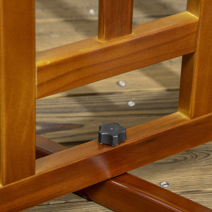 Foldable 3-Panel Dog Gate with Non-Slip Feet for Hallways, Stairs, and Rooms, Made of Pine Wood, 181x35x76 cm, Dark Brown