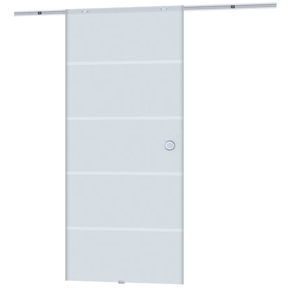 Glass Sliding Door Frosted Sliding Door Glass Door Room Divider 900 x 2050 mm